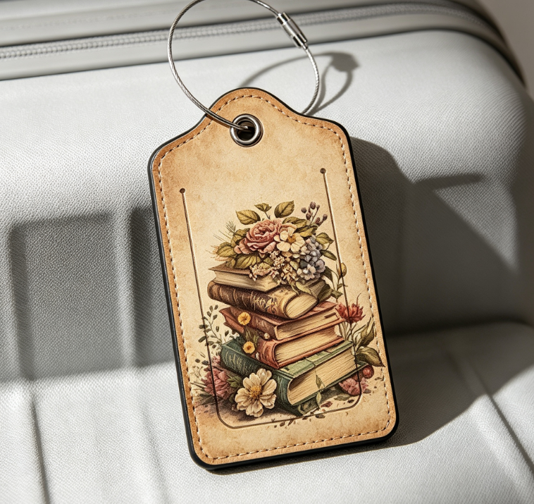 3 PCS Floral Luggage Tags for Suitcase | Travel Luggage Tags with Privacy Flap & Metal Loop