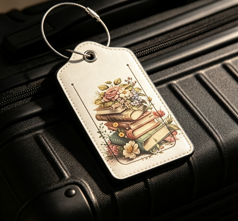 3 PCS Floral Luggage Tags for Suitcase | Travel Luggage Tags with Privacy Flap & Metal Loop - Image 2