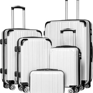 Expandable PC+ABS Luggage Set with Spinner Wheels